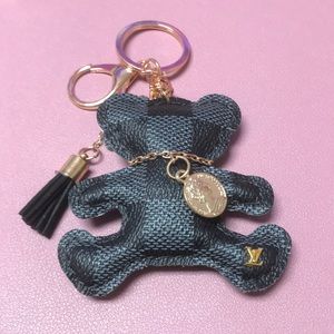 Teddy bear bag charm/ keychain